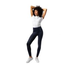 Damskie legginsy jeździeckie z pełną przyczepnością Horze Sophia. Niebieskie legginsy HORZE, bez wzorów, z materiału, eleganckie, długie. Za 425.30 zł.