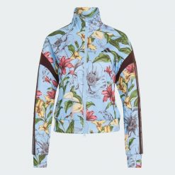 BLUZA DRESOWA ADIDAS x FARM RIO HOUSE OF TIRO. Białe bluzy adidas, s, bez wzorów, z bawełny, eleganckie, bez ramiączek, bez kaptura. Za 349.00 zł.