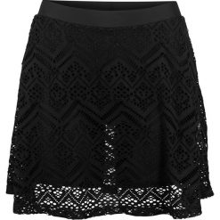 Spódniczka kąpielowa. Czarne bikini bonprix, bez wzorów, z koronki. Za 84.99 zł.