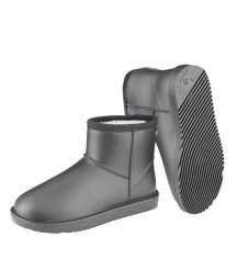 Krótkie kalosze ELT. Czarne kalosze ELT, bez wzorów, z futra, bez zapięcia. Za 179.00 zł.