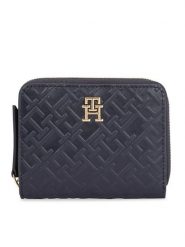 Tommy Hilfiger Portfel Th Refined Med Za Mono AW0AW15755 Granatowy. Niebieskie portfele Tommy Hilfiger, bez wzorów, ze skóry. Za 239.99 zł.