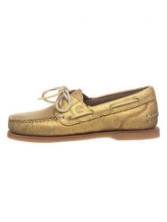Timberland Mokasyny "Classic Boat" w kolorze złotym rozmiar: 39,5. Żółte mokasyny Timberland, bez wzorów, z okrągłym noskiem. Za 157.35 zł.