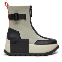 Botki United Nude. Szare botki United Nude, bez wzorów, bez obcasa, na koturnie, bez zapięcia. Za 1,549.00 zł.