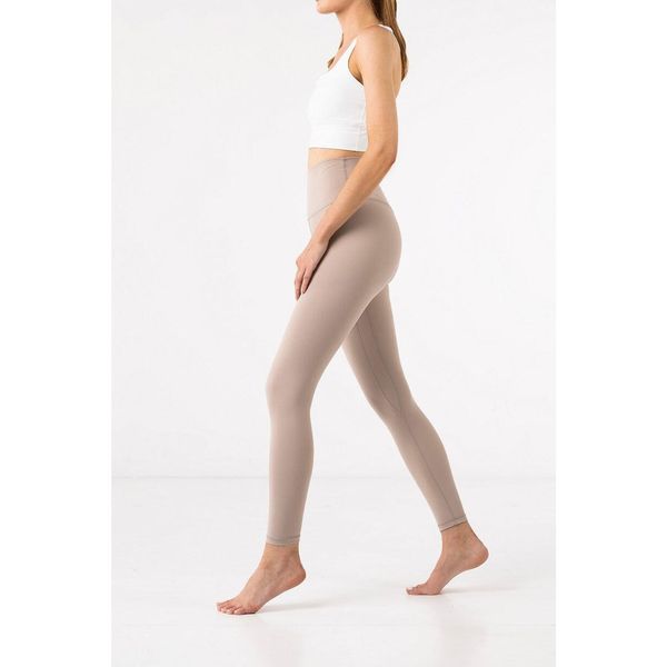 Legginsy do jogi Moonholi Yoggings long z długimi nogawkami. Brązowe bielizna termoaktywna damska MOONHOLI, bez wzorów, długie. Za 359.00 zł.