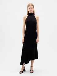 IVY OAK Sukienka "Nona" w kolorze czarnym rozmiar: 38. Czarne sukienki IVY & OAK, bez wzorów, bez kołnierzyka, bez ramiączek, maxi. Za 477.49 zł.