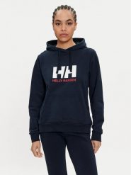 Helly Hansen Bluza Logo 2.0 34460 Granatowy Regular Fit. Niebieskie bluzy Helly Hansen, xs, bez wzorów, z bawełny, bez kaptura. Za 219.99 zł.