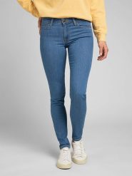 Lee Dżinsy "Scarlett" - Skinny fit - w kolorze błękitnym rozmiar: W29/L31. Niebieskie jeansy Lee, l, z aplikacjami, z bawełny, klasyczne, z podwyższonym stanem. Za 123.53 zł.