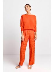 Rich & Royal Sweter w kolorze pomarańczowym rozmiar: XS. Pomarańczowe swetry Rich & Royal, xs, bez wzorów, ze splotem, bez ramiączek. Za 193.70 zł.
