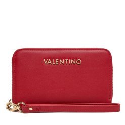Portfel Valentino. Czerwone portfele Valentino, bez wzorów. Za 149.99 zł.