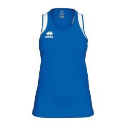 Damski tank top Errea Starter. Białe topy ERREA, bez wzorów, sportowe, bez kołnierzyka, bez ramiączek. Za 237.00 zł.