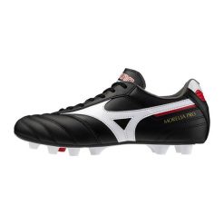 Buty piłkarskie Mizuno Morelia II Pro FG. Białe buty do biegania Mizuno, bez wzorów, z materiału, bez zapięcia, do biegania. Za 495.00 zł.