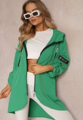Zielona Kurtka Oversize Wiatrówka Ceshela. Zielone kurtki Renee, s, bez wzorów, eleganckie, bez kaptura. W wyprzedaży za 97.49 zł.