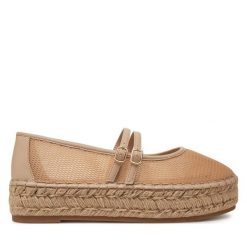 Espadryle Aldo. Brązowe espadryle Aldo, bez wzorów, bez obcasa. Za 339.99 zł.