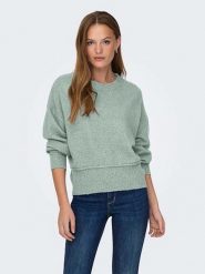 ONLY Sweter w kolorze miętowym rozmiar: S. Zielone swetry ONLY, s, bez wzorów, ze splotem, bez ramiączek. Za 70.41 zł.