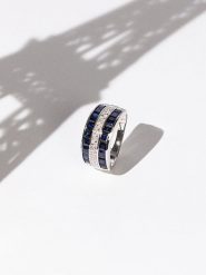 DIAMOND & CO Złoty pierścionek "Lahad" z diamentami rozmiar: 52. Niebieskie pierścionki Diamond & Co, z diamentem, złote. Za 2,740.99 zł.