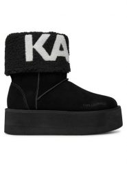 KARL LAGERFELD Botki KL48552 Czarny. Czarne botki KARL LAGERFELD, bez wzorów, z materiału, bez obcasa, na płaskiej podeszwie, bez zapięcia. Za 599.99 zł.