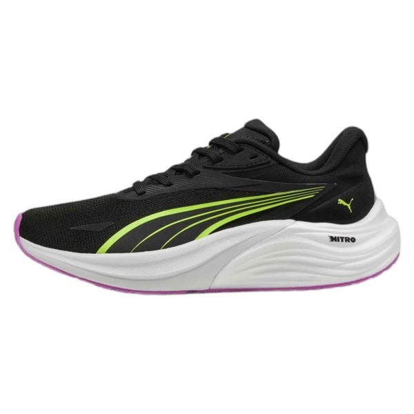 Buty do biegania damskie PUMA Electrify Nitro 4 puma. Czarne buty do biegania Puma, bez wzorów, z gumy, bez zapięcia, do biegania. Za 425.35 zł.
