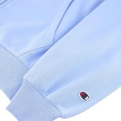 Bluza damska Champion Full Zip Hoodie Sweatshirt 117787. Fioletowe bluzy Champion, s, bez wzorów, bez ramiączek, bez kaptura. Za 216.99 zł.