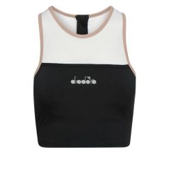 Top damski DIADORA L. SNUG CROP TOP BE ONE. Czarne topy sportowe Diadora, l, bez wzorów. Za 39.99 zł.