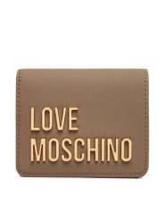 LOVE MOSCHINO Portfel JC5612PP0PKD0105 Beżowy. Brązowe portfele Love Moschino, bez wzorów, ze skóry. Za 399.99 zł.