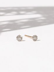 CARATELLI Złote kolczyki-wkrętki "Idylle" z diamentami rozmiar: onesize. Żółte kolczyki CARATELLI, z diamentem, złote. Za 869.99 zł.