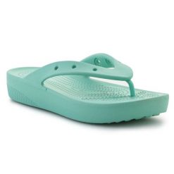 Japonki Crocs Classic Platfrom Flip Oxygen 207714-3UG zielone. Zielone japonki bez wzorów, klasyczne. Za 303.63 zł.