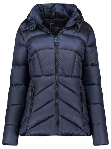 Geographical Norway Kurtka pikowana "Blanche" w kolorze granatowym rozmiar: XXL. Niebieskie kurtki Geographical Norway, xxl, bez wzorów, bez kaptura. Za 201.08 zł.