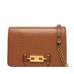 Torebka Elisabetta Franchi. Brązowe listonoszki Elisabetta Franchi, bez wzorów, bez dodatków. Za 1,289.00 zł.