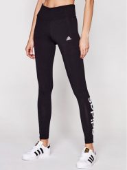 Adidas Legginsy Loungewear Essentials Logo GL0633 Czarny Slim Fit. Czarne legginsy adidas, bez wzorów, z bawełny. Za 79.99 zł.