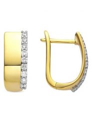 Luxenter Kolczyki z cyrkoniami rozmiar: onesize. Żółte kolczyki Luxenter, z cyrkonią, srebrne. Za 130.99 zł.