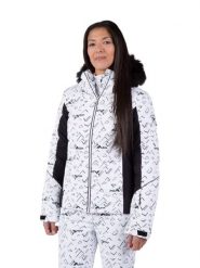 Kurtka narciarska Rossignol damska W Staci PR Puffy JKT biała. Białe kurtki narciarskie Rossignol, na zimę, l, bez wzorów, z futra, z kapturem, narciarskie. Za 959.00 zł.