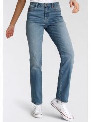 Alife and kickin Dżinsy "Aileen" - Regular fit - w kolorze niebieskim rozmiar: W27/L32. Niebieskie jeansy Alife and Kickin, l, z aplikacjami, ze skóry, klasyczne. Za 110.29 zł.