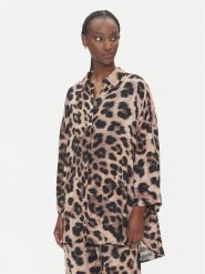 LOLA CASADEMUNT Koszula LS2515033 Brązowy Relaxed Fit. Brązowe koszule LOLA CASADEMUNT, s, bez wzorów, z wiskozy, bez kołnierzyka, bez ramiączek. Za 279.99 zł.