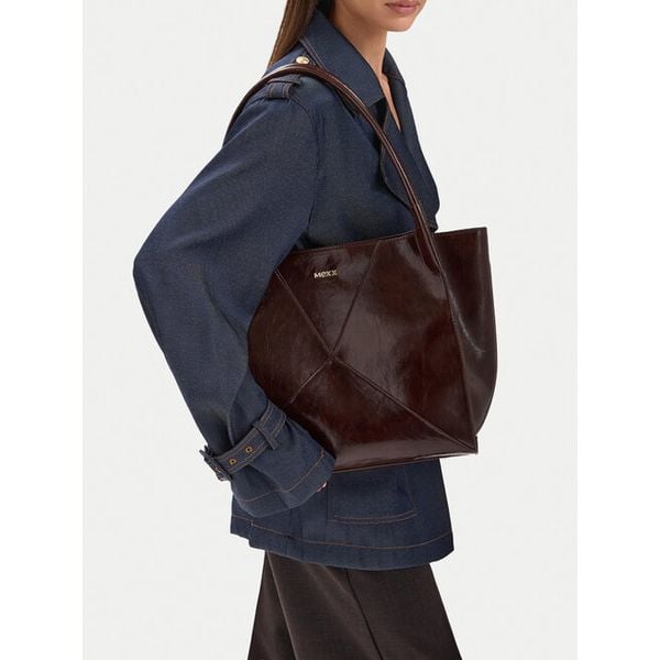 Torebka MEXX. Brązowe shopper bag Mexx, bez wzorów, bez dodatków. Za 229.99 zł.
