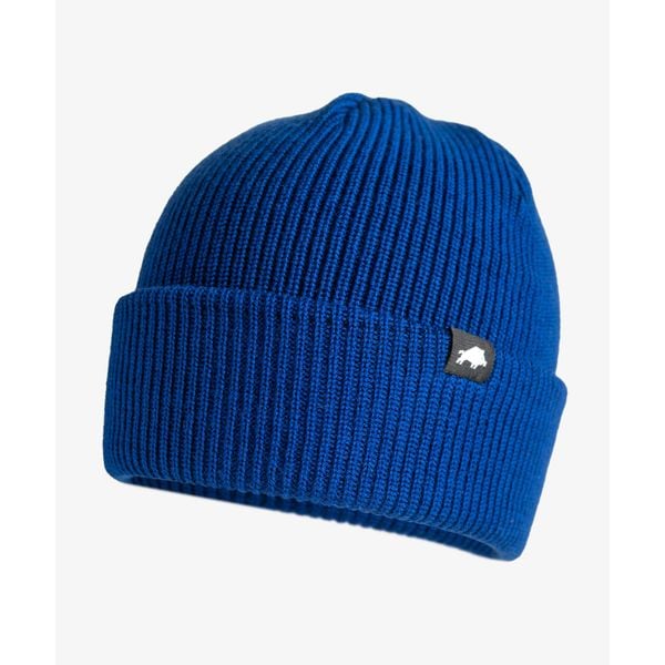 Czapka zimowa DZIK® niebieska. Niebieskie czapki zimowe DZIK, bez wzorów, ze skóry. Za 139.99 zł.