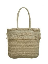 BLE Shopper bag w kolorze beżowym - 48 x 46 x 10 cm rozmiar: onesize. Brązowe shopper bag BLE, bez wzorów, z materiału, na ramię, bez dodatków. Za 56.45 zł.