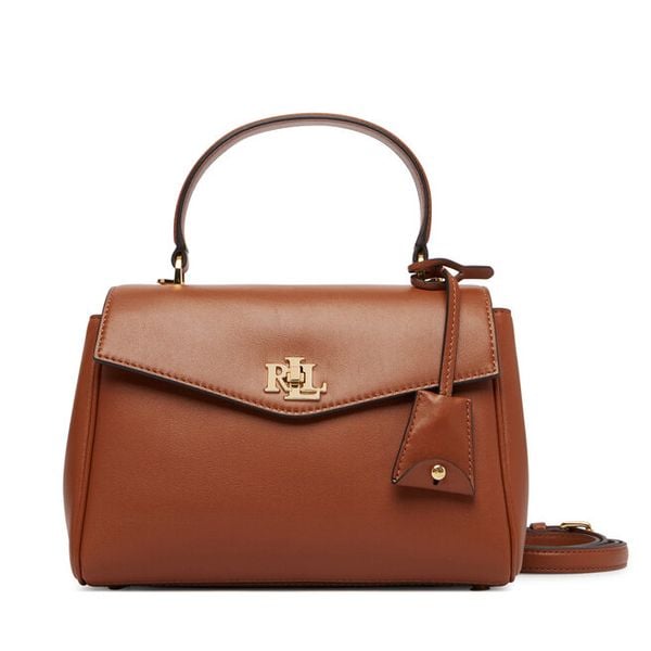Torebka LAUREN RALPH LAUREN. Brązowe torebki klasyczne Lauren Ralph Lauren, bez wzorów, klasyczne, bez dodatków. Za 1,799.00 zł.