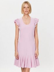 Ted Baker Sukienka dzianinowa Milasen 268210 Różowy Slim Fit. Czerwone sukienki Ted Baker, bez wzorów, z dzianiny, bez kołnierzyka, bez ramiączek. Za 719.99 zł.