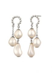 Elli PREMIUM Kolczyki Sztyfty Damskie Perła Syntetyczna Barokowa Biała 925 Sterling Silver 1 ct. Białe kolczyki Elli PREMIUM, z perłą, srebrne. Za 333.99 zł.