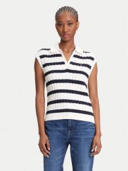 Tommy Hilfiger Sweter WW0WW45655 Granatowy Regular Fit. Niebieskie swetry Tommy Hilfiger, s, bez wzorów, z bawełny, bez ramiączek. Za 519.99 zł.