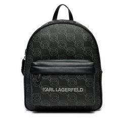 Plecak KARL LAGERFELD. Czarne plecaki KARL LAGERFELD, bez wzorów, bez dodatków. Za 789.99 zł.