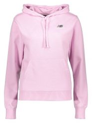 New Balance Bluza "Uni-ssentials" w kolorze jasnoróżowym rozmiar: XXS/XS. Różowe bluzy New Balance, xs, bez wzorów, bez ramiączek, z kapturem. Za 79.40 zł.