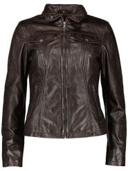 7eleven Skórzana kurtka "Peru" w kolorze ciemnobrązowym rozmiar: 50. Brązowe kurtki 7eleven, bez wzorów, ze skóry, bez kaptura. Za 409.45 zł.