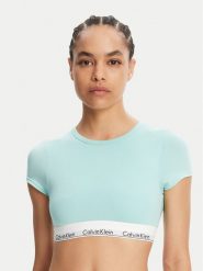 Calvin Klein Underwear T-Shirt LV00QF7213 Zielony Slim Fit. Zielone t-shirty Calvin Klein Underwear, l, bez wzorów, z bawełny, bez kołnierzyka, bez ramiączek. Za 139.99 zł.