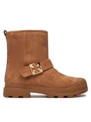 Tory Burch Botki 165418 Brązowy. Brązowe botki Tory Burch, bez wzorów, ze skóry, bez obcasa, na płaskiej podeszwie, bez zapięcia. Za 1,669.00 zł.