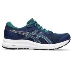 Buty do biegania damskie Asics Gel Contend 8. Niebieskie buty do biegania ASICS, bez wzorów, z materiału, bez zapięcia, do biegania. Za 249.99 zł.