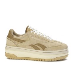 Buty damskie sportowe platformy Reebok SS-CAMPIO EXTRA. Brązowe buty treningowe Reebok, bez wzorów, z jeansu, bez zapięcia, trekkingowe. Za 249.00 zł.