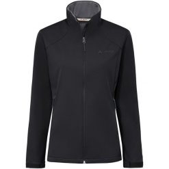 Kurtki Damska kurtka softshellowa Everhike. Czarne kurtki Vaude, s, bez wzorów, z materiału, sportowe, bez kaptura. Za 492.70 zł.