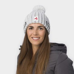 Czapka Eisbar Ronda Pompon MÜ SA. Czarne czapki zimowe Eisbär, bez wzorów, z polaru, eleganckie. Za 215.54 zł.