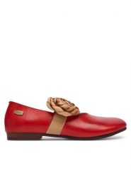 Laura Vita Baleriny Florineo 01 Czerwony. Czerwone baleriny LAURA VITA, bez wzorów, ze skóry, bez obcasa, bez zapięcia. Za 449.99 zł.